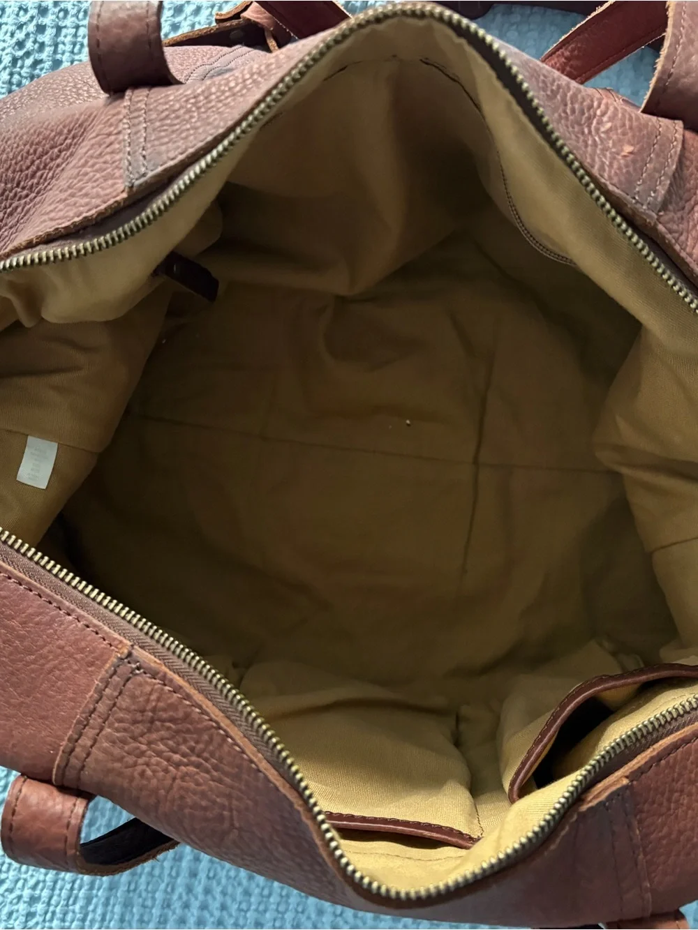 Duluth Trading Co spacious leather